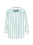 Camicia per donna MC2Saint Barth multicolore con design a righe BRIG001 00521L MC2 ST. BARTH 