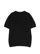 Polo per bambino Paolo Pecora Kids nera con scollo a V PP4277 NERO PAOLO PECORA KIDS 