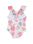 Costume per bambina Chloè Kids bianco con stampa a fiori C20915 S95 FLOWER CHLOE' KIDS 