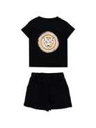 Completo per neonato Just Cavalli Kids nero con stampa grafica JIP26090CJ BLACK ROBERTO CAVALLI KIDS 