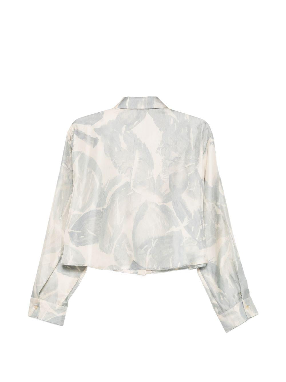 Camicia per donna Alysi beige con stampa floreale 116503 P6031 CIE ALYSI 