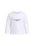 T-shirt per bambino Givenchy Kids bianca con stampa logo sul davanti H31321 10P GIVENCHY KIDS 