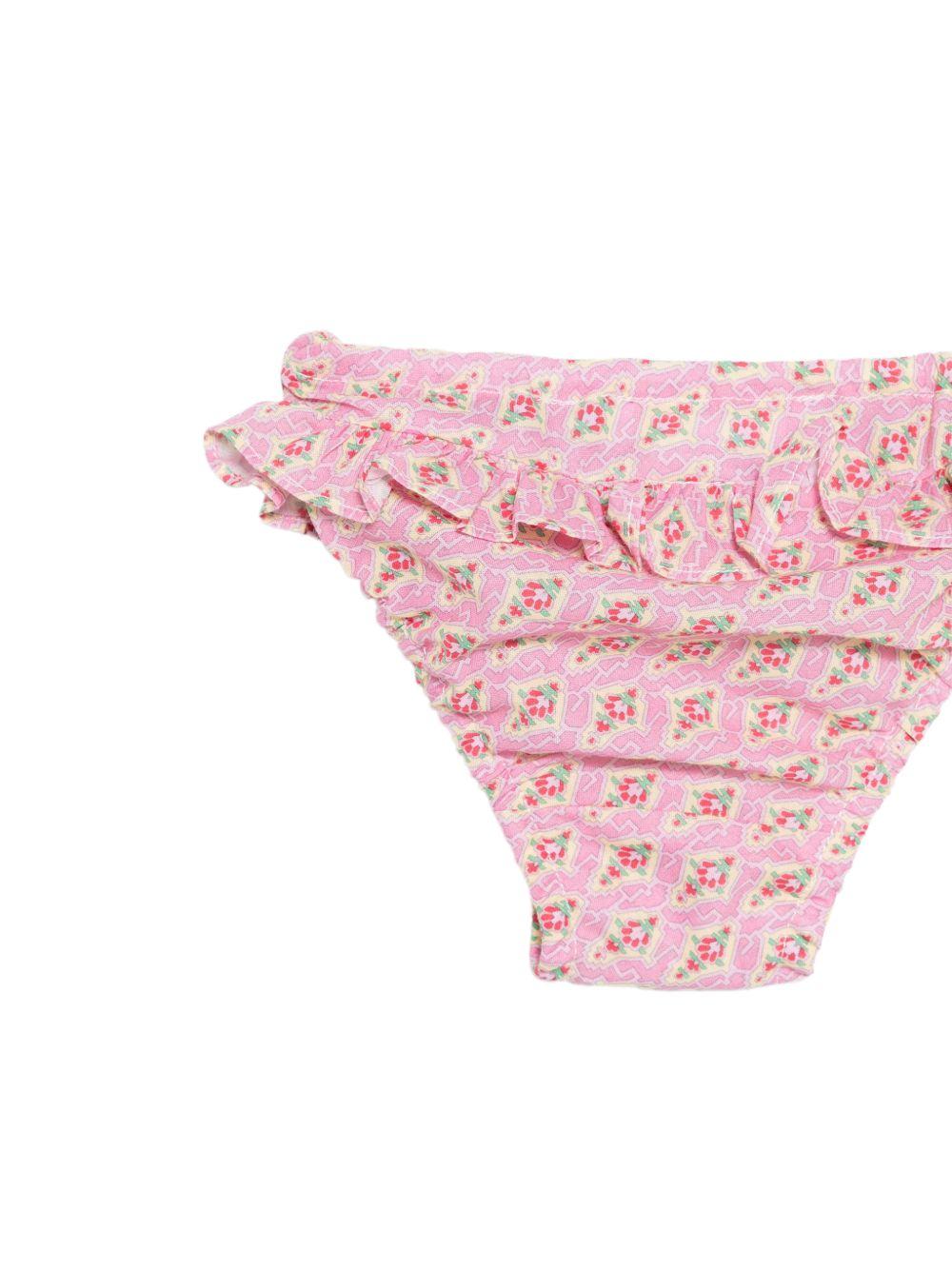 Costume per neonata Mariella Ferrari rosa con stampa floreale all-over CBF 037 MARIELLA FERRARI 