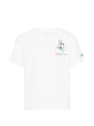T-shirt per bambino MC2 Saint Barth Kids bianca con dettaglio Mickey Mouse POT0002 02728L MC2 ST. BARTH KIDS 