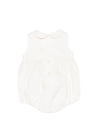 Tutina per neonata Elisabetta Franchi La mia Bambina bianca con colletto Peter Pan ENPG0540CA235 0285 ElISABETTA FRANCHI KIDS 