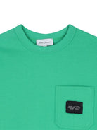 T-shirt per bambino The Marc Jacobs Kids verde con tasca applicata sul petto W60760 73D THE MARC JACOBS KIDS 