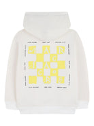 Felpa per bambino The Marc Jacobs Kids bianca con cappuccio a contrasto W60776 N05 THE MARC JACOBS KIDS 