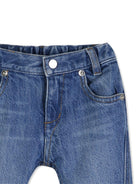 Jeans per neonato Givenchy Kids in denim con orlo risvoltato H31188 Z25 GIVENCHY KIDS 