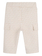 Tuta sportiva per neonata Michael Kors Kids bianco con stampa logo all-over R30548 190 MICHAEL KORS KIDS 