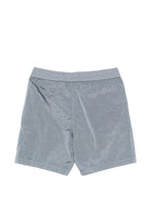 Costume da bagno per bambino Stone Island Junior blu con toppa con logo L1S16B100001S0043 V004A STONE ISLAND KIDS 