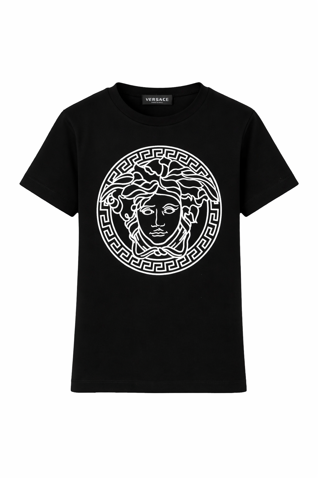 T-shirt per bambino Versace Kids Medusa nero con stampa Medusa 10002391A04767 2B020 VERSACE KIDS 
