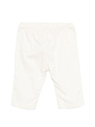 Pantaloni per neonato Bonpoint bianco con vita elasticizzata S06ZPAW00006 002 BONPOINT KIDS 