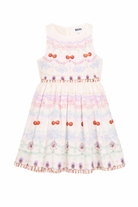 Abito per bambina Molo multicolore con stampa di ciliegie 2S26E150 5701 MOLO KIDS 