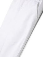 Pantaloni per neonato Emporio Armani Kids bianchi con placca logo 8NHP60 4N6YZ 0100 EMPORIO ARMANI KIDS 
