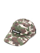 Cappello per bambino   Palm Angels Kids marrone con stampa camouflage PBLB002F25FAB002 8403 PALM ANGELS KIDS 