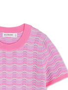 T-shirt per bambina Billieblush rosa a fantasia U21944 929 BILLIEBLUSH KIDS 