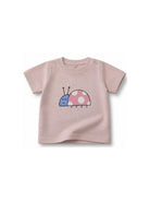 T- shirt per neonata Stella McCartney Kids rosa con stampa grafica sul davanti TY8021 Z0434 51R STELLA McCARTNEY KIDS 