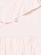 Abito monospalla per bambina Molo rosa chiaro con dettaglio balze 2S26E104 5647 MOLO 