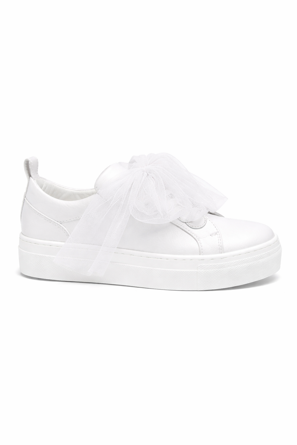Sneakers per bambina Colorichiari bianche con dettaglio fiocco in tulle FJ958484 4224 15 COLORICHIARI KIDS 