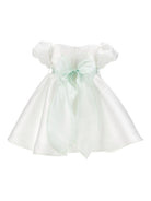 Abito per neonata Monnalisa bianco con dettaglio con fiocco e con fiore 73G903 7302 0120 MONNALISA KIDS 