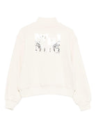 Felpa per bambina MSGM Kids bianca con collo alto F5MSJGSW188 013 MSGM KIDS 