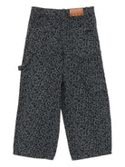 Pantaloni per bambina MSGM Kids grigi con stampa leopardata F5MSJGPA130 103 MSGM KIDS 