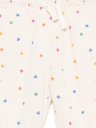 Pantaloni Selena per neonata Molo rosa con stampa a cuori 6S26I205 9537 MOLO KIDS 