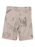 Shorts per bambina MSMG Kids marroni con stampa graffiti F5MSJGBE111 MS030 MSGM KIDS 