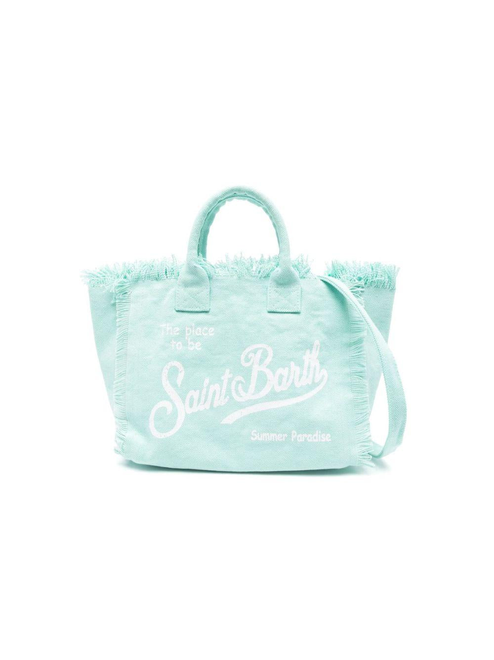 Borsa Colette MC2 Saint Barth verde con dettagli frange COL0001 00160L MC2 ST. BARTH KIDS 