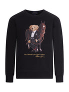 Felpa per bambino Polo Ralph Lauren Kids nera con stampa Polo Bear sul davanti 322A10261 001 Ralph Lauren kids 
