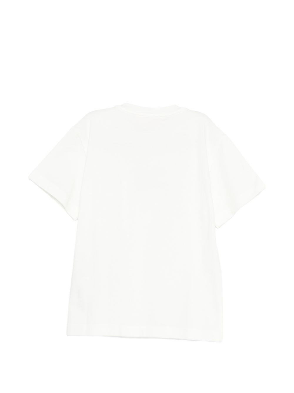 T-shirt per bambina Elisabetta Franchi La Mia Bambina bianca con dettaglio logo EFTS2610JE006 0115 ElISABETTA FRANCHI 