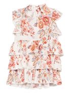 Abito per bambina Zimmermann Kids Awaken bianco a balze con volant 9491DR S261 ZIMMERMANN KIDS 