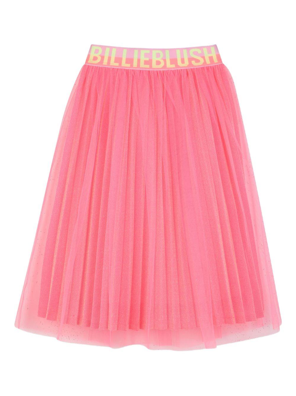 Gonna per bambina Billieblush rosa con banda logo U21865 499 BILLIEBLUSH KIDS 