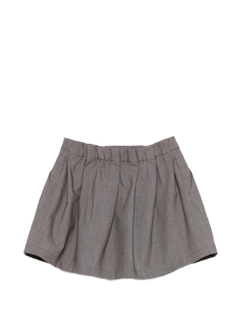 Gonna per bambina Douuod Kids grigia con dettaglio con bottoni DY7A61 I0321 808 DOUUOD KIDS 