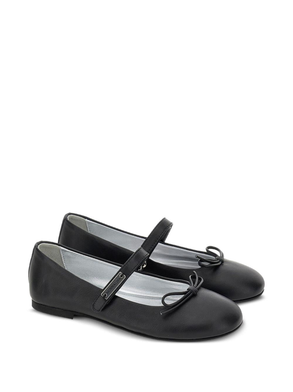 Ballerine per bambina Monnalisa Kids nere con fiocco 8CH015 8786 0050 MONNALISA KIDS 