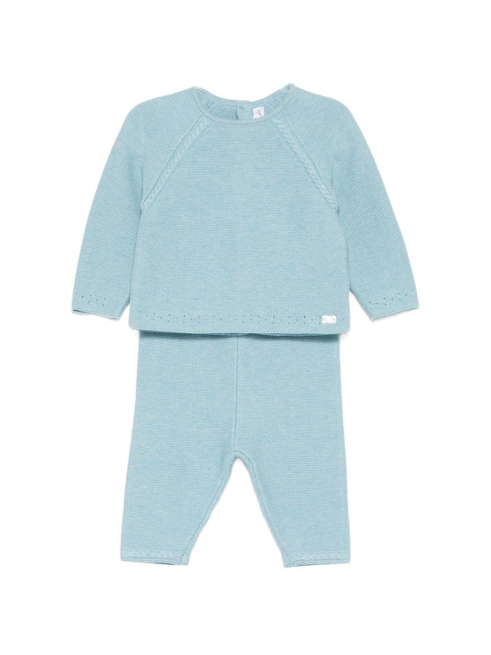 Tutina per neonato Tartine & Chocolat azzurra con lavorazione in rilievo CC36010 48 TArtine & Chocolat KIDS 