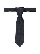 Cravatta per bambino Emporio Armani Kids blu con motivo aquila EB000845 AF19201 FB068 EMPORIO ARMANI KIDS 