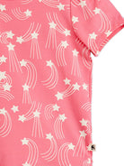 T-shirt per bambina Mini Rodini rosa con stampa all-over stelle 26220149 PINK MINI RODINI KIDS 