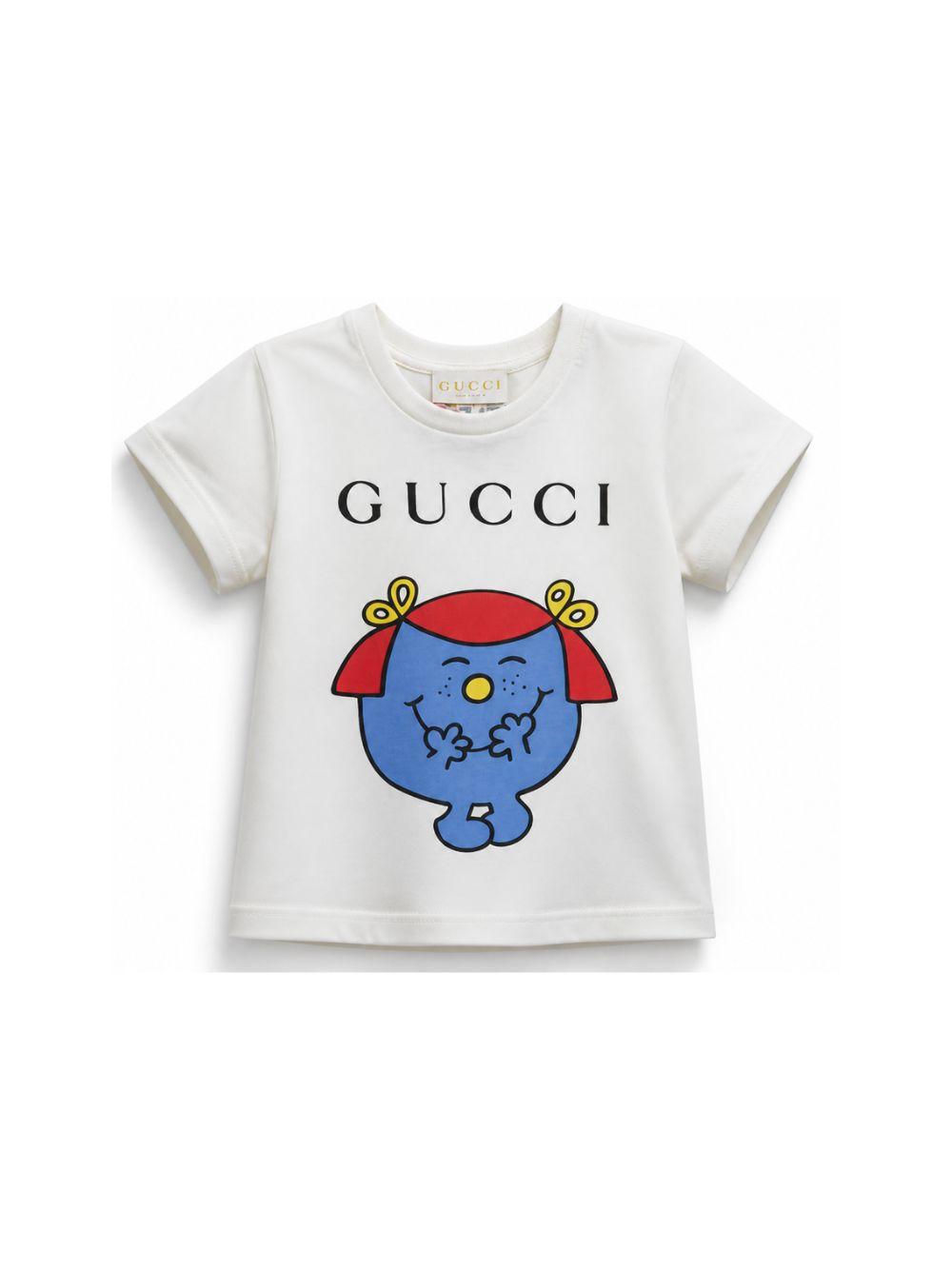 T-shirt per neonati Gucci Kids bianca con stampa grafica 834639XJHRF 9214 GUCCI KIDS 
