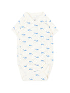 Set di tre body per neonato Petit Bateau multicolore con stampa balene A0GHM 00 PETIT BATEAU KIDS 