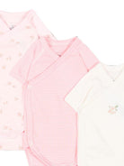 Set di tre body per neonata Petit Bateau multicolore con stampa floreale A0GHN 00 PETIT BATEAU KIDS 