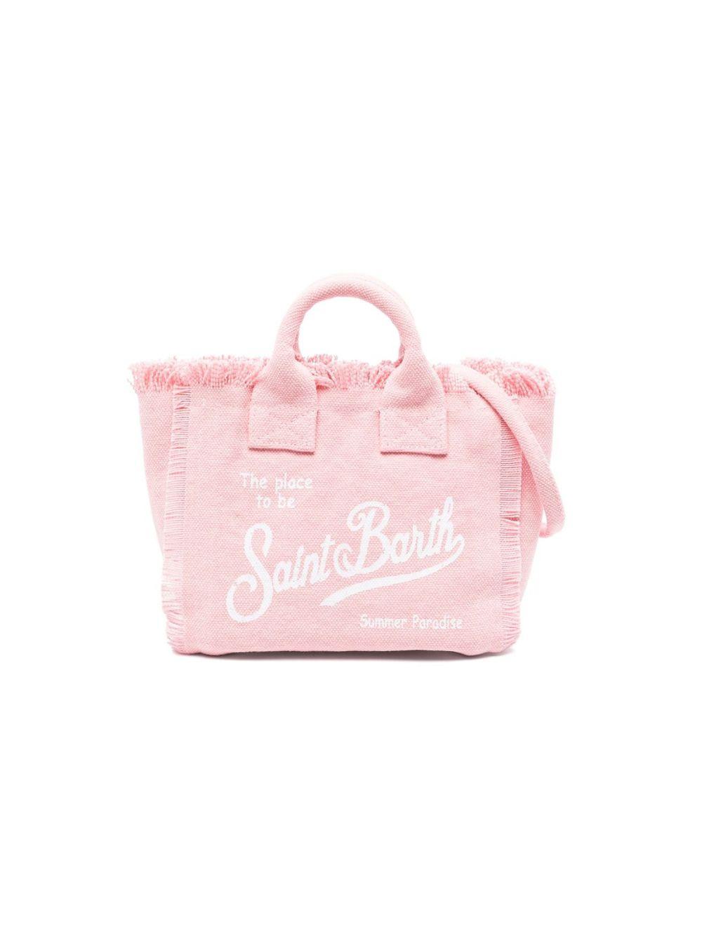 Borsa Mini Vanity MC2 Saint Barth rosa con dettaglio frange VAMI001 00135L MC2 ST. BARTH KIDS 
