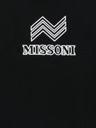 Felpa per bambino Missoni Kids nero con logo ricamato MX4P40 Z3183 930 MISSONI KIDS 