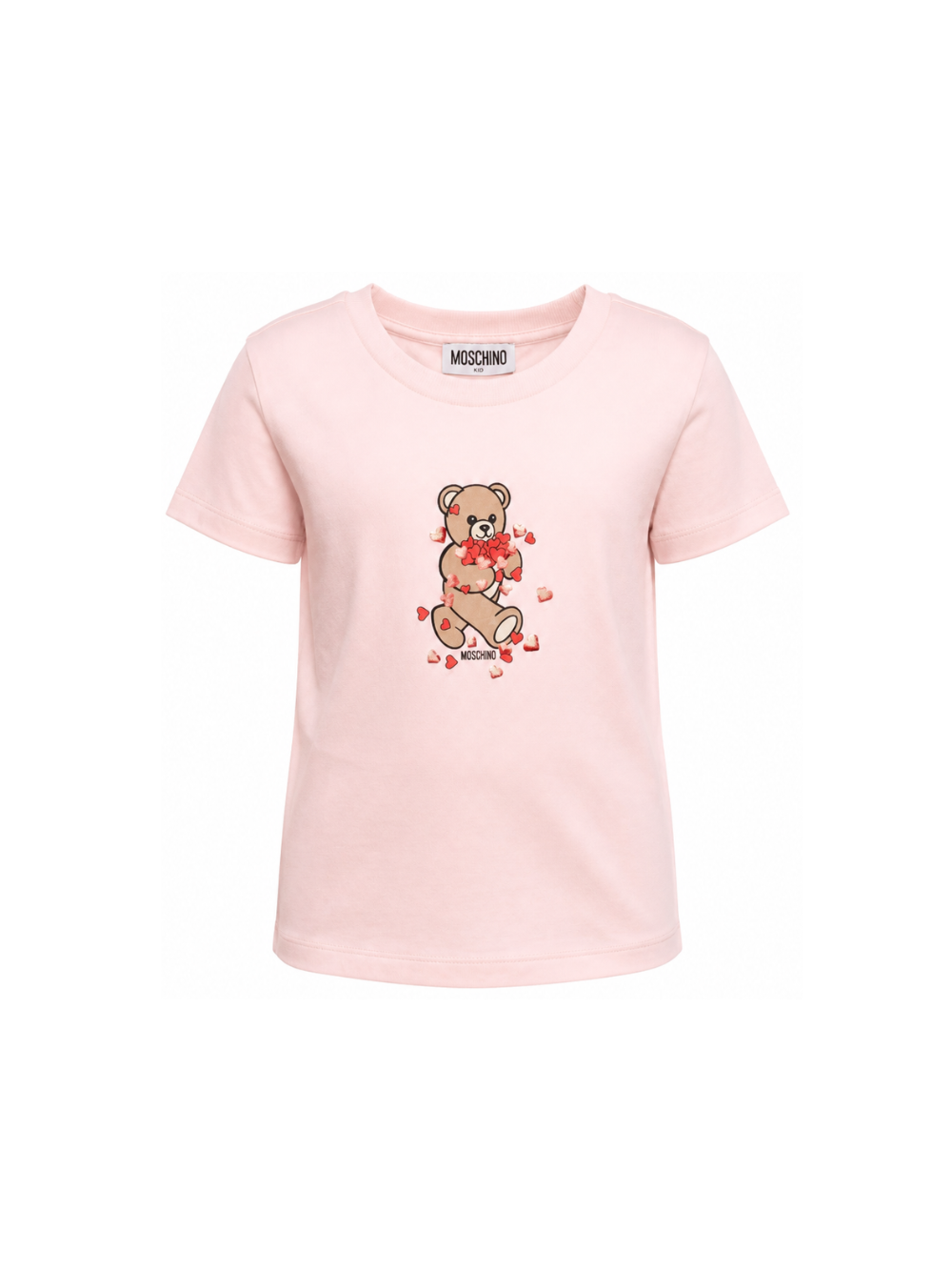 T-shirt per bambina Moschino Kids rosa con stampa Teddy Bear HIM06KLBA11 50209 MOSCHINO KIDS 