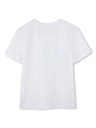 T-shirt per bambino Givenchy Kids bianco con ricamo con motivo stemma H30737 10P GIVENCHY KIDS 