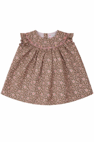 Abito per neonata Bonpoint multicolore con stampa floreale all-over S06XDRW00002 542 BONPOINT KIDS 