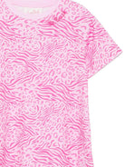 Abito per bambina MC2 Saint Barth Kids rosa con stampa animalier ABY0001 03848L MC2 ST. BARTH KIDS 