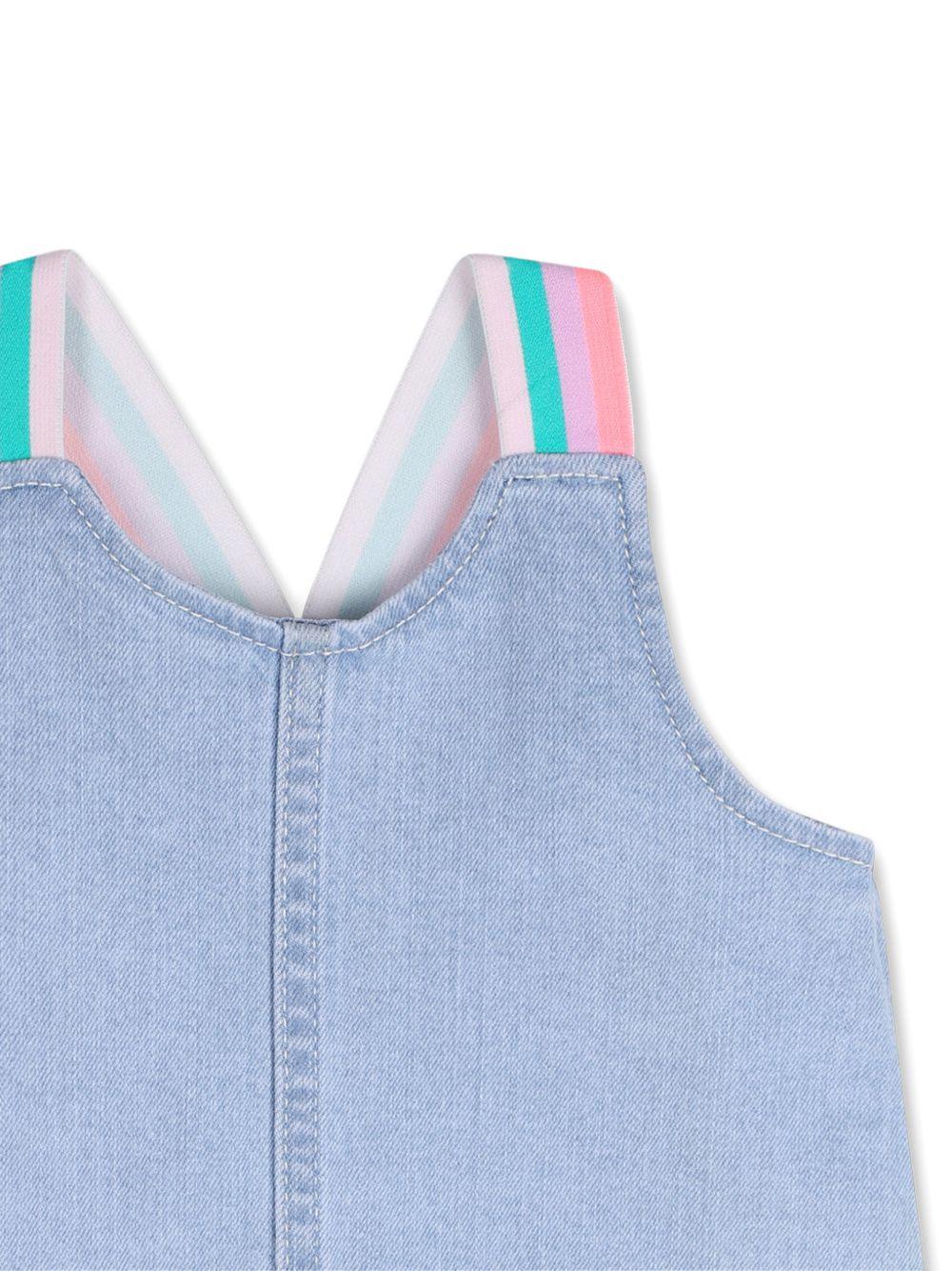 Abito per neonata Billieblush denim con inserti colorati U21790 Z04 BILLIEBLUSH KIDS 