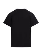 T-shirt per bambino Balmain Kids nera con logo sul fronte BY8B11 Z3672 930NE BALMAIN KIDS 