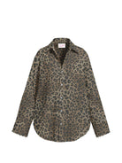 Camicia per donna MC2 Saint Barth animalier con stampa grafica leopardata CYS0001 07842L MC2 ST. BARTH 